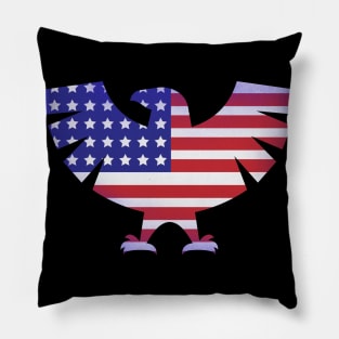 patriotic eagle Pillow