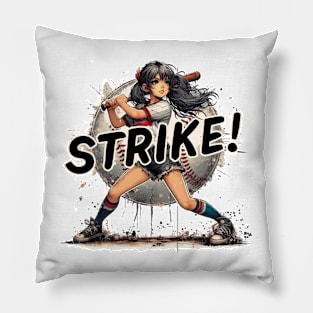 Swing Star Baseball Pillow