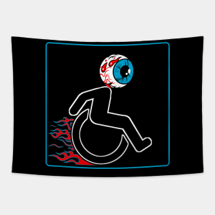 WHEELCHARIOT 12 (Eyeball) Tapestry