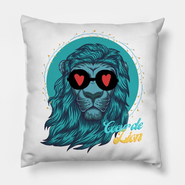 Coeur de Lion Pillow by nathalieaynie