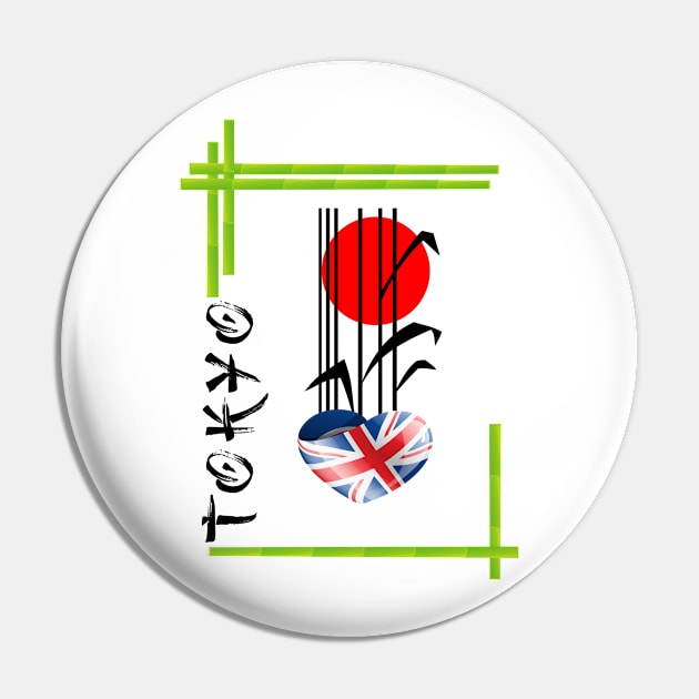 United Kingdom, Tokyo, Sports Pin by ArtDesignDE