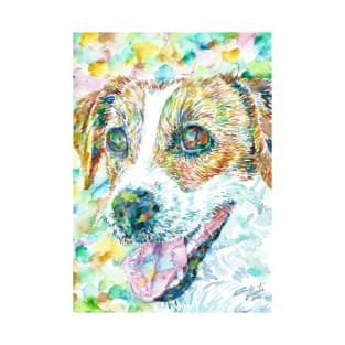 JACK RUSSELL TERRIER - watercolor portrait .1 T-Shirt