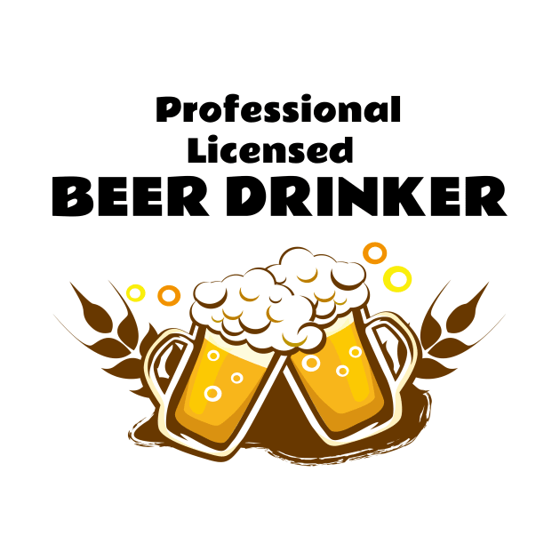 Professional beer drinker by Wavey's