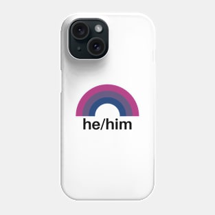 He/Him Pronouns Bisexual Phone Case