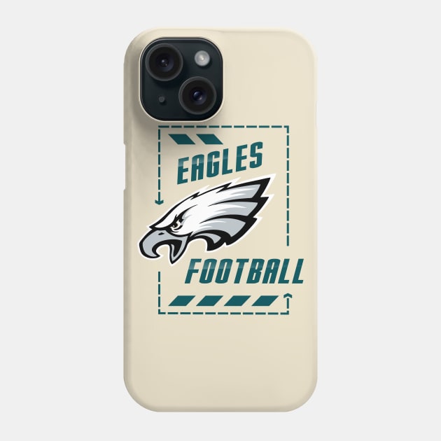 EAGLES FOOTBALL Phone Case by Aldyz