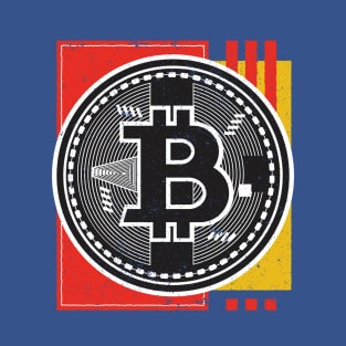 Bitcoin Logo Abstract Crypto Merch T-Shirt