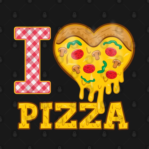 I love PIZZA by Cheer Tees