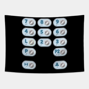 Elevator Panel Buttons Art Gift Tapestry