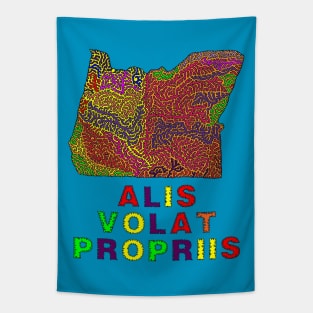 Alis Volat Propriis - "She flies with her own wings" Tapestry