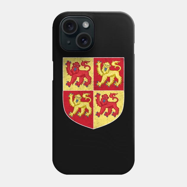 Llywelyn the Great / Llywelyn Fawr / Vintage Faded Crest Design Phone Case by DankFutura