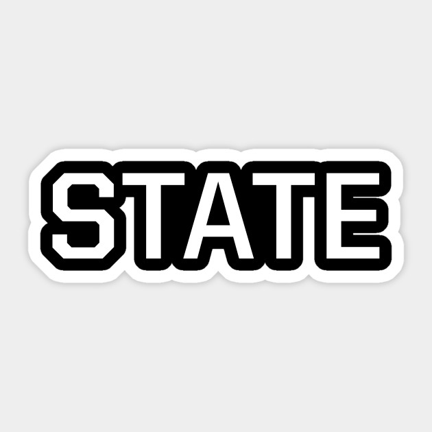 STATE - Mississippi State - Sticker