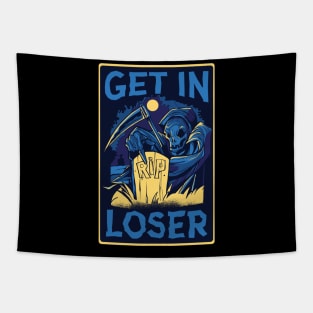 Funny Grim Reaper Tapestry