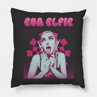 Eva Elfie - Vintage Dark Pink Pillow