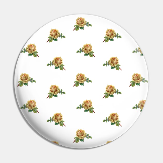 Vintage yellow rose print 2 Pin by bettyretro