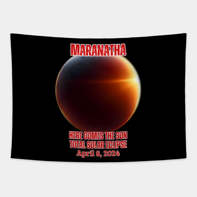 Maranatha Solar Eclipse Tapestry by Queen of the Minivan