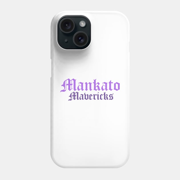 Mankato Mavericks Purple Script Phone Case by sydneyurban