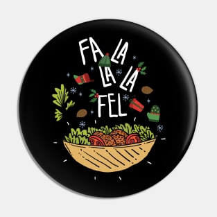 Vegan Christmas Men Women Vegetarian Falafel Ugly Christmas Pin