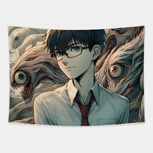 Anime Wonderland: Whimsical Art Prints Featuring Manga-Inspired Designs for Otaku Bliss! Tapestry