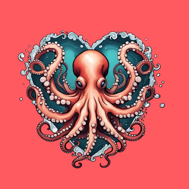 Octopus Valentine by LM Designs by DS