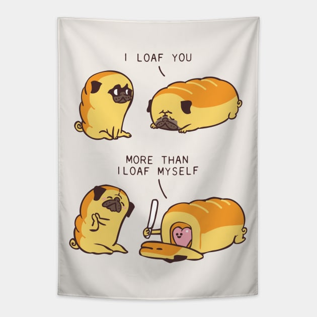 I Loaf You Tapestry by huebucket