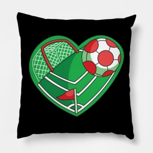 I love soccer mini Pillow