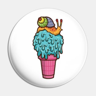 Snail - icecream Pin