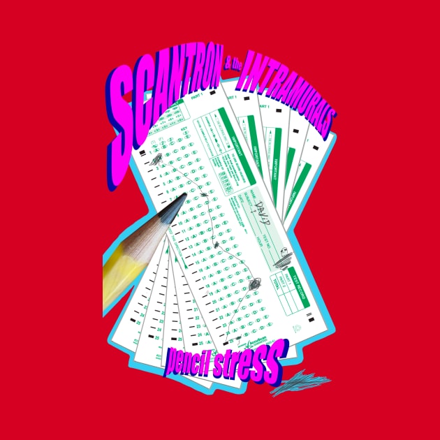 Scantron & the INTRAMURALS- pencil stress tour shirt by Popoffthepage