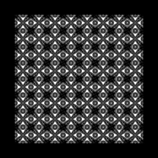 Monochrome cross pattern by Gaspar Avila