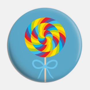 Candy on stick with twisted design Pin