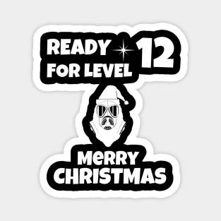 Quarantined Christmas level 12 White Magnet