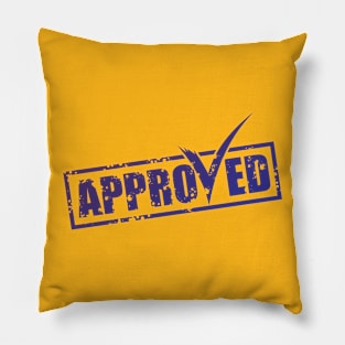 Approved label Pillow