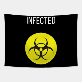 Infected Biohazard Symbol Zombie Virus Outbreak T-Shirt Tapestry