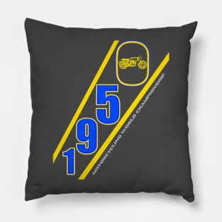 Motorcycling World Championship 1950 Pillow