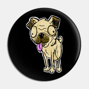 DORKATSTIC pug dog Pin