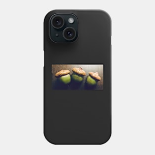 A Family of Three Acorns with Hats Phone Case