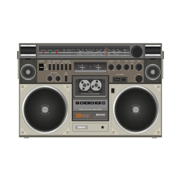 Retro  Boombox by chris@christinearnold.com