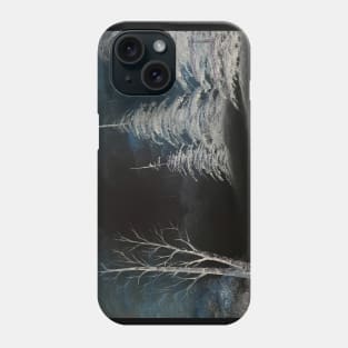 Negative Image Winter Landscape Phone Case