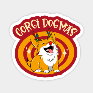 Corgi Dogmas not Merry Christmas Magnet