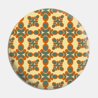 Green and orange Color Seamless pattern Pin