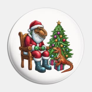 Dino Claus Pin