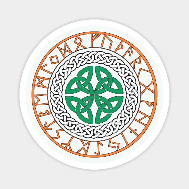 Irish and Celtic Runes and Knots Magnet by Creation247