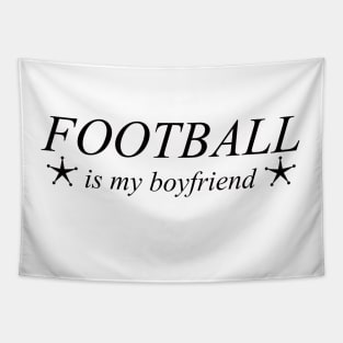 Funny Football Girlfriend Tapestry