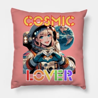 Kawaii, Anime Girl, Cosmic Lover | Catsie Cat Pillow