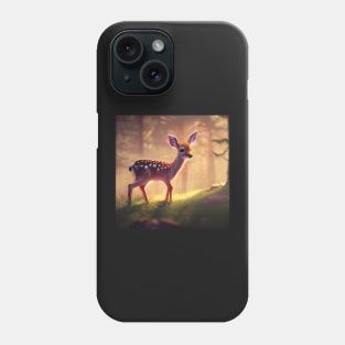 Beautiful Cute Fawn in a Forest Phone Case