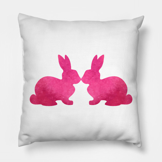 pink bunny pillow