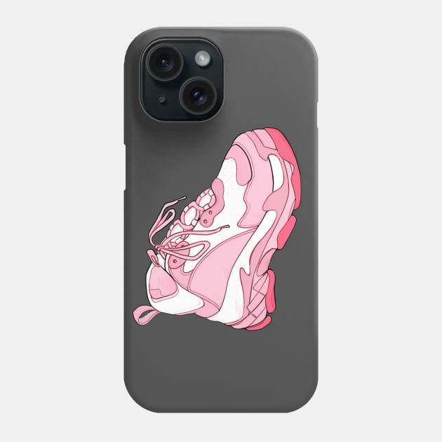 Pink Kick Phone Case by Tina's Tees