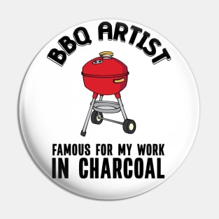 Funny BBQ and Charcoal Grill Pun Pin