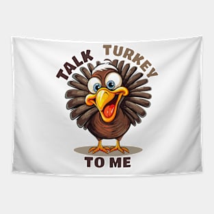 Talk Turkey To Me Thanksgiving Turkey Tapestry