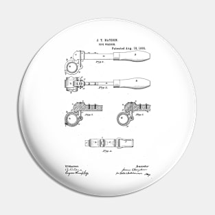 Pipe Wrench Plumbing Tool Vintage Patent Hand Drawing Pin