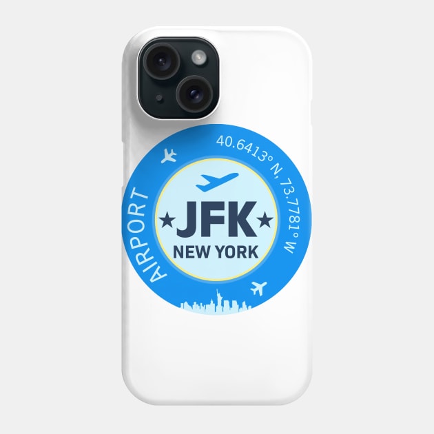 JFK airport Phone Case by Woohoo